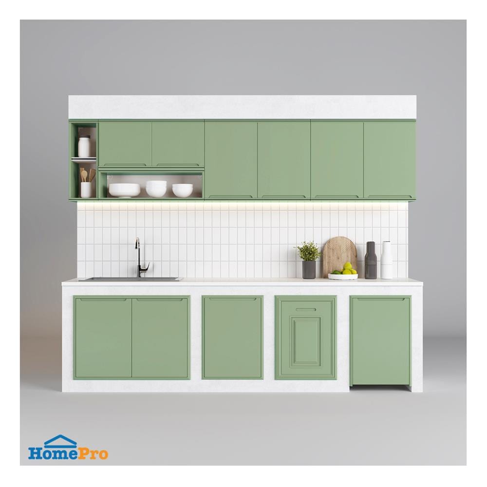 ตู้เข้ามุม KING PLAT-CURVE 90X67.8 ซม. สีเขียวพิสตาชิโอ