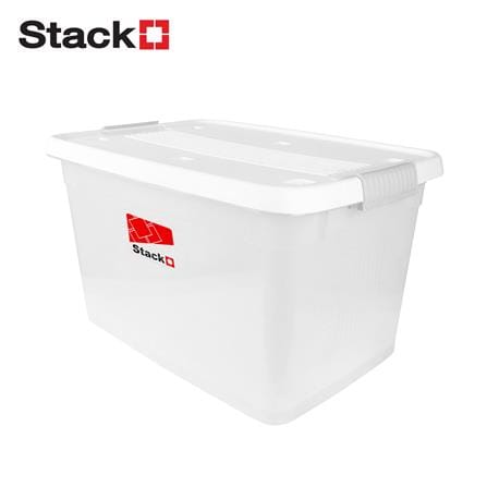 กล่องเก็บของ STACKO 6644 50 ลิตร 59.5x38.2x28 ซม. สีขาว_1