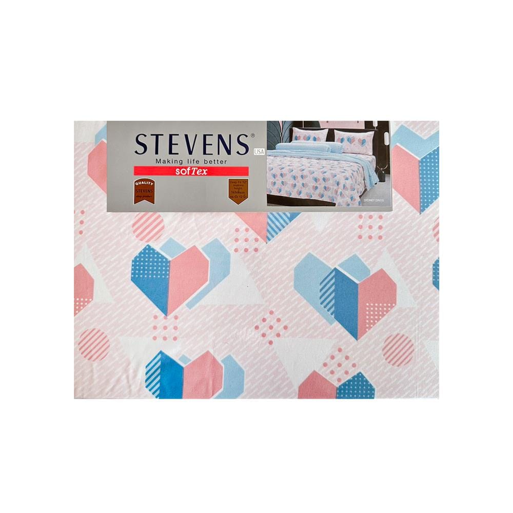 ชุดผ้าปูที่นอน 5 ฟุต 5 ชิ้น STEVENS SOFTEX SN33