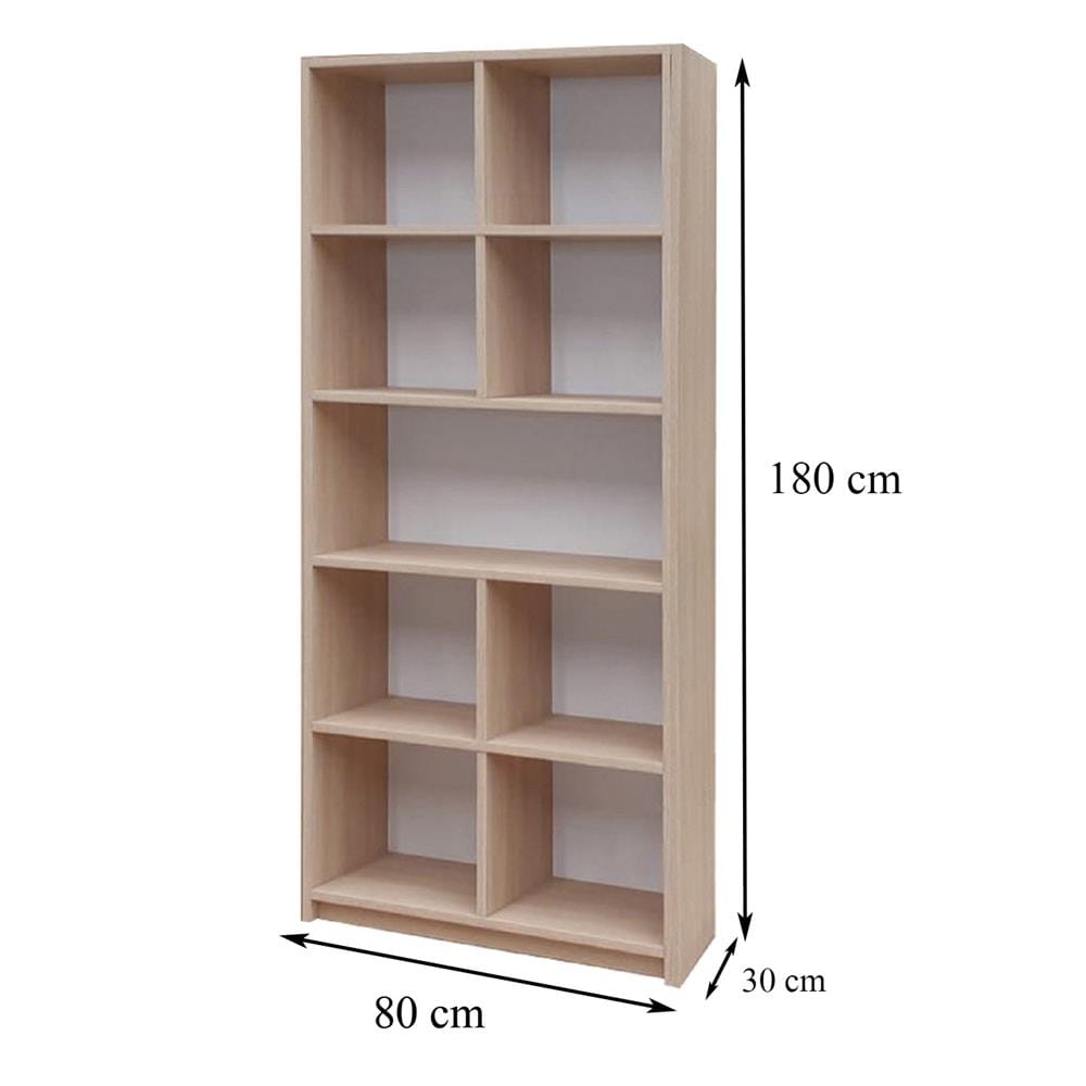 ชั้นวางของทึบ 9 ช่อง FURDINI HPN-13 สี WHITE OAK/ขาว