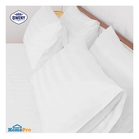 ปลอกหมอนหนุน SWENY HOTEL 250T STRIPE สีขาว_3
