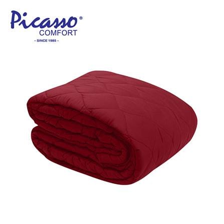 ผ้ารองกันเปื้อน TWIN SIZE PICASSO SMILE สี DARK RED