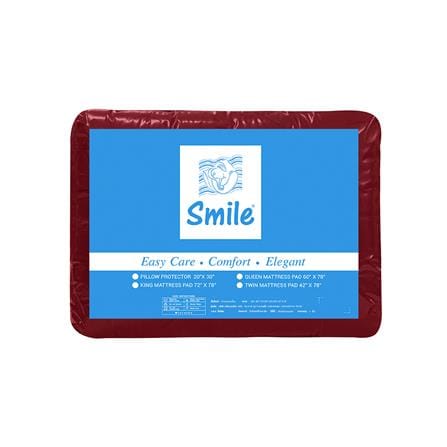 ผ้ารองกันเปื้อน TWIN SIZE PICASSO SMILE สี DARK RED_5