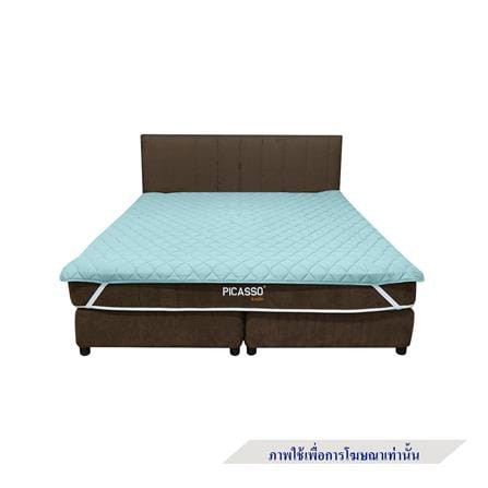 ผ้ารองกันเปื้อน TWIN SIZE PICASSO SMILE สี GREEN MINT_4