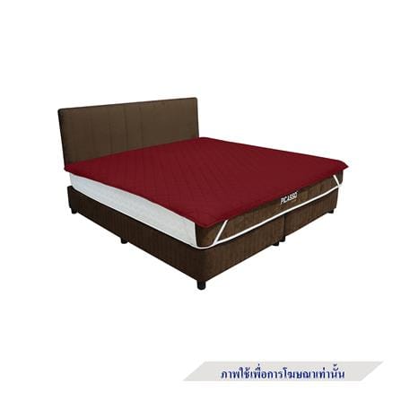 ผ้ารองกันเปื้อน QUEEN SIZE PICASSO SMILE สี DARK RED_3