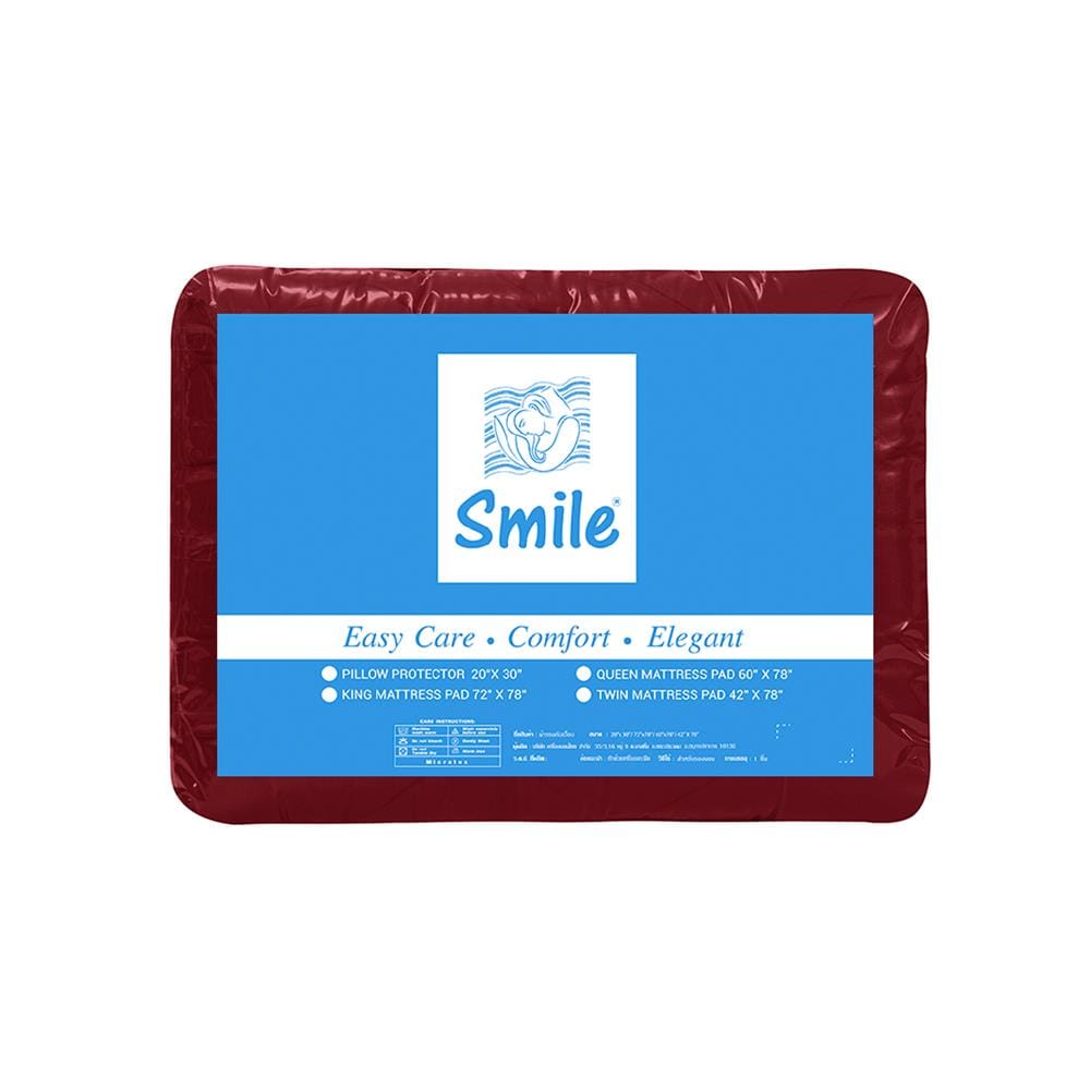 ผ้ารองกันเปื้อน KING SIZE PICASSO SMILE สี DARK RED