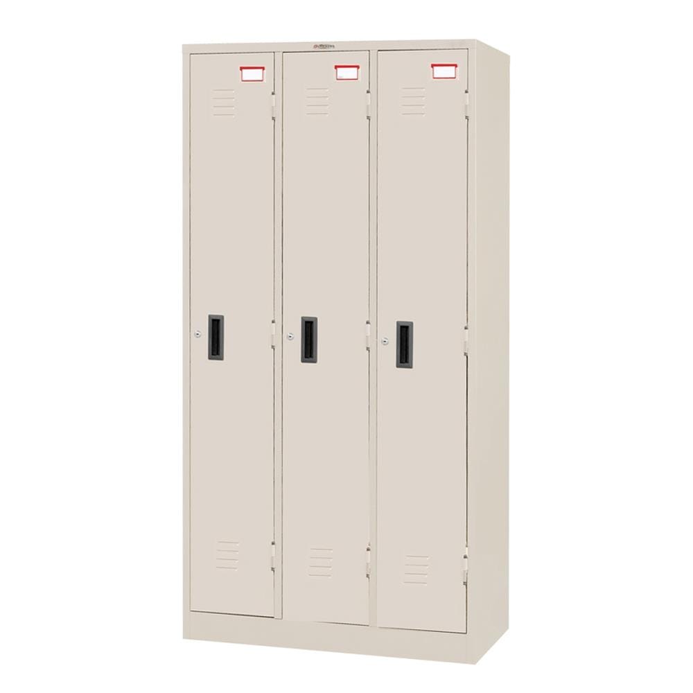 ตู้ล็อกเกอร์ 3 ประตู SURE LK-003 สีครีม