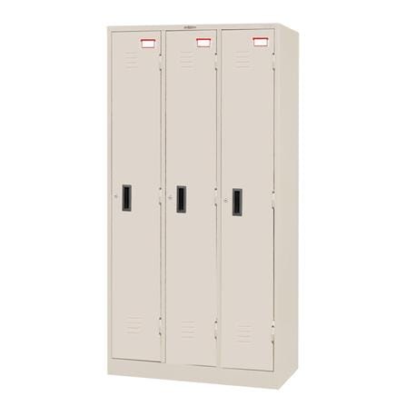 ตู้ล็อกเกอร์ 3 ประตู SURE LK-003 สีครีม_0