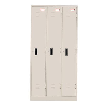 ตู้ล็อกเกอร์ 3 ประตู SURE LK-003 สีครีม_1