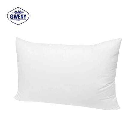 หมอนหนุน ขนเป็ดเทียม SWENY HOTEL 1400G 19x29 นิ้ว สีขาว