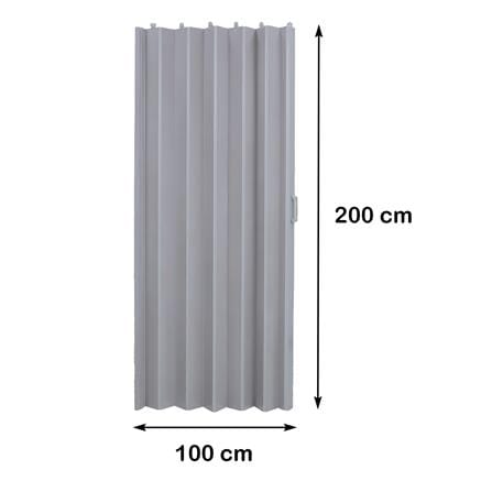 ฉากกั้นห้องแบบทึบ DIY ME LIVING WC 10 100X200 ซม. สีเทา_5