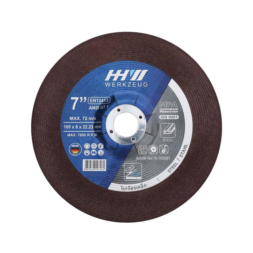 ใบเจียร HHW 7 นิ้ว x 6.0 มม. สีดำ