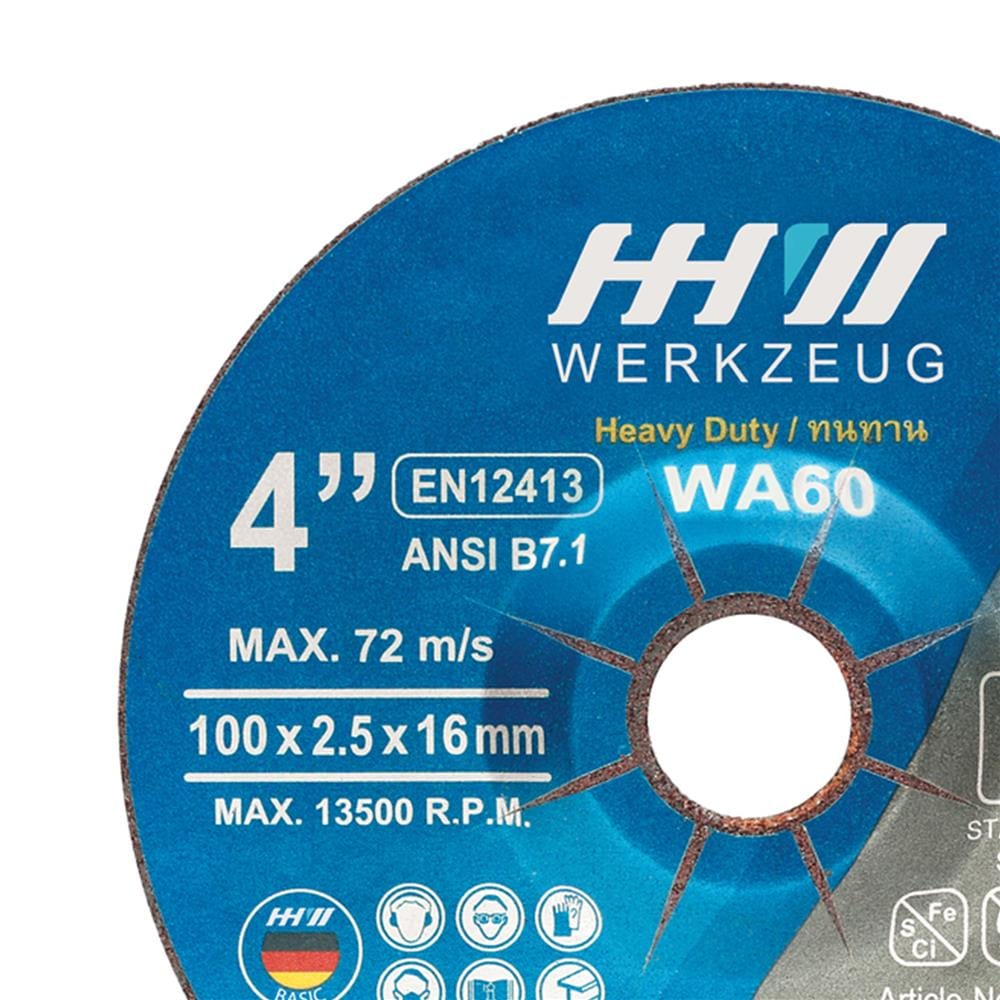 ใบเจียร HHW 4 นิ้ว x 2.5 มม. สีดำ
