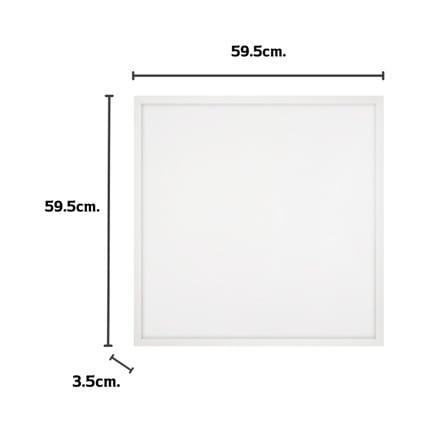 โคมฝังฝ้า LED CARINI PANEL NYPL66RE 40 วัตต์ 60X60 ซม. DAYLIGHT_5