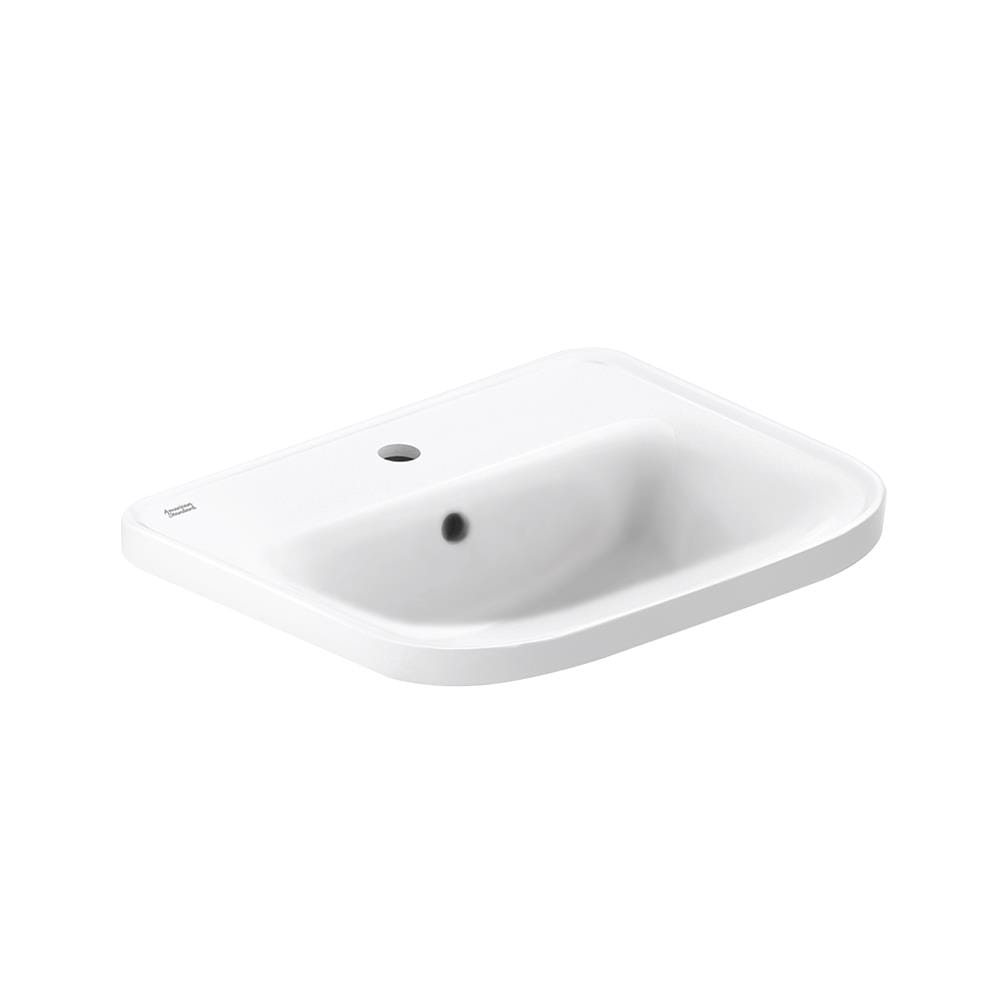 อ่างล้างหน้าฝังครึ่งเคาน์เตอร์ AMERICAN STANDARD 0462-WT-0 สีขาว