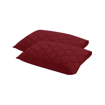 ปลอกหมอนหนุนกันเปื้อน PICASSO สี DARK RED แพ็ก 2 ชิ้น_0
