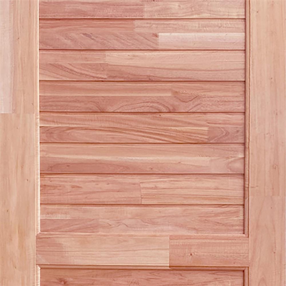 ประตูไม้ดูริโอ MODERN DOORS CE-25 ลวดลาย 80X200 ซม. สีธรรมชาติ ไม่เจาะลูกบิด