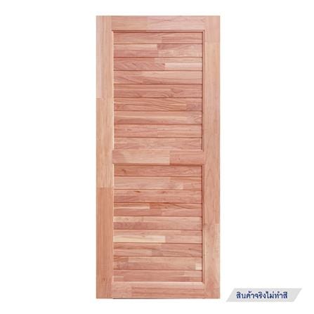 ประตูไม้ดูริโอ MODERN DOORS CE-25 ลวดลาย 80X200 ซม. สีธรรมชาติ ไม่เจาะลูกบิด_0