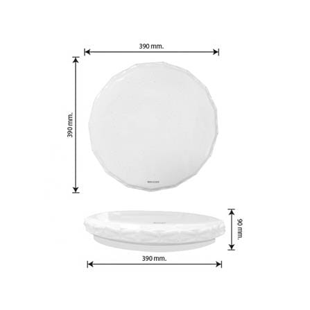 ไฟเพดาน LED RACER POP BRIGHT PBT05 15 นิ้ว 36 วัตต์ DAYLIGHT/COOL WHITE/WARM WHITE สีขาว_5