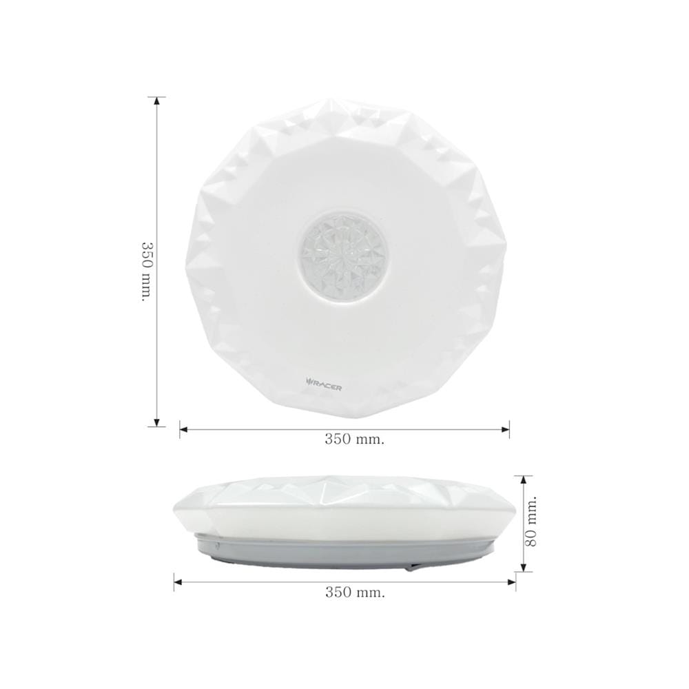 ไฟเพดาน LED RACER POP BRIGHT PBT02 14 นิ้ว 24 วัตต์ DAYLIGHT/COOL WHITE/WARM WHITE สีขาว