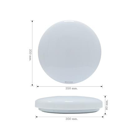 ไฟเพดาน LED RACER POP BRIGHT PBT03 14 นิ้ว 24 วัตต์ DAYLIGHT/COOL WHITE/WARM WHITE สีขาว_4