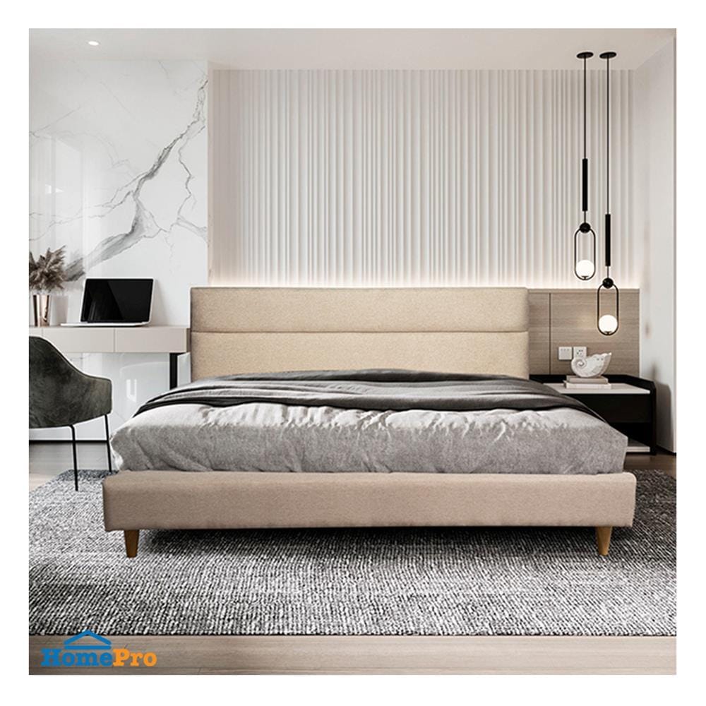 ฐานรองหัวเตียง 6 ฟุต HOME LIVING STYLE CINTIA สี BEIGE
