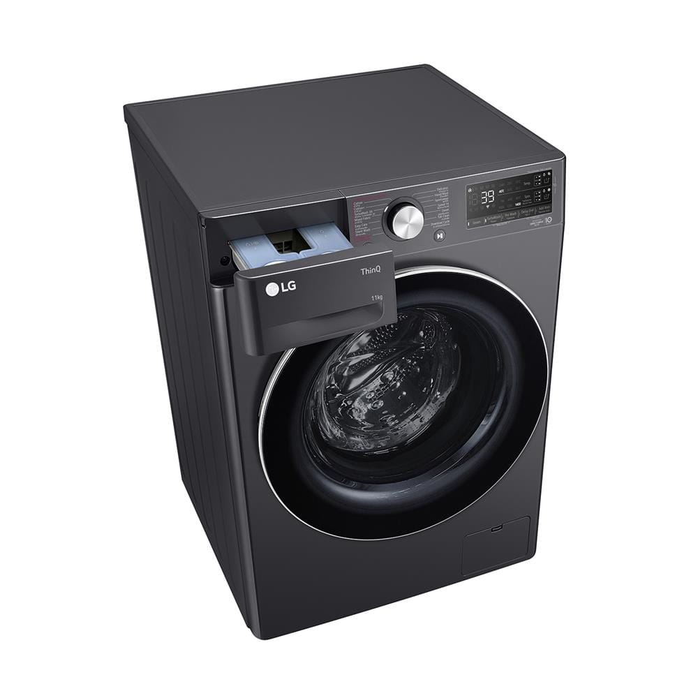 เครื่องซักผ้าฝาหน้า LG FV1411S3MA 11 กก. 1400RPM อินเวอร์เตอร์ สีดำ