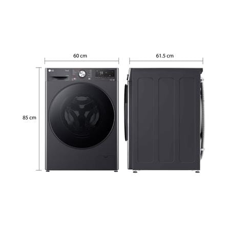 เครื่องซักอบผ้าฝาหน้า LG FV1413H4M 13/8 กก. 1400RPM อินเวอร์เตอร์ สีดำ_7