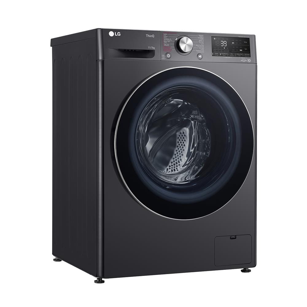 เครื่องซักอบผ้าฝาหน้า LG FV1411H3M 11/7 กก. 1400RPM อินเวอร์เตอร์ สีดำ