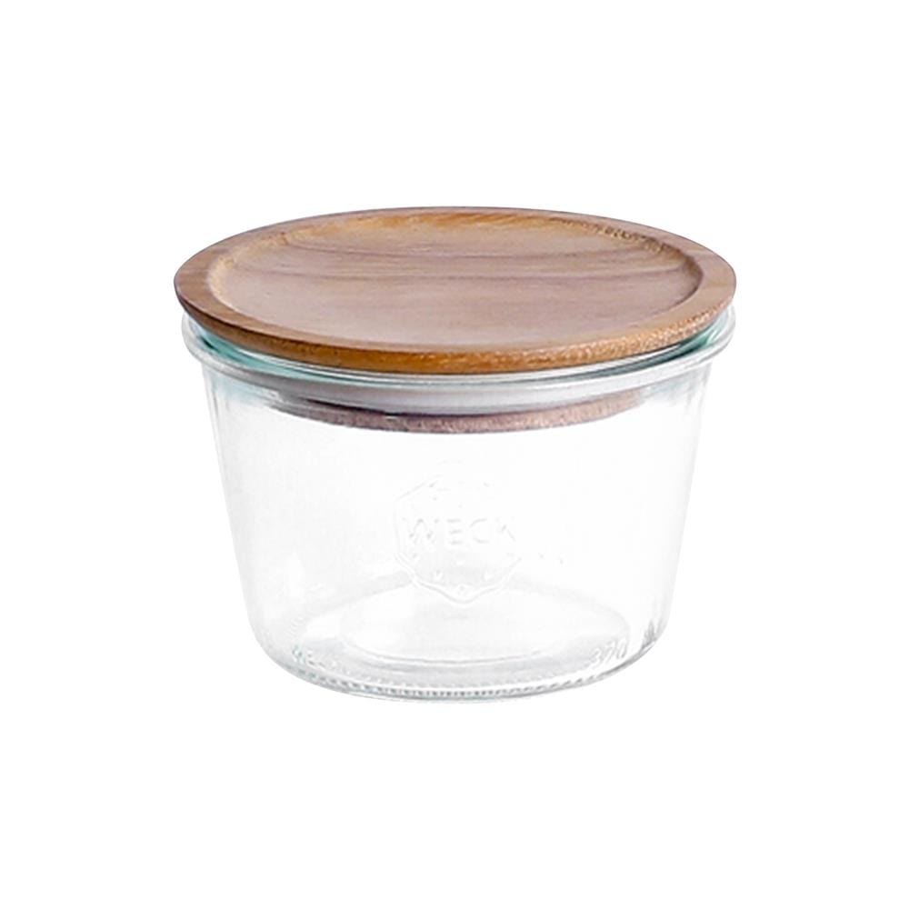 ขวดโหลแก้วฝาดึงไม้ WECK MOLD 0.37 ลิตร