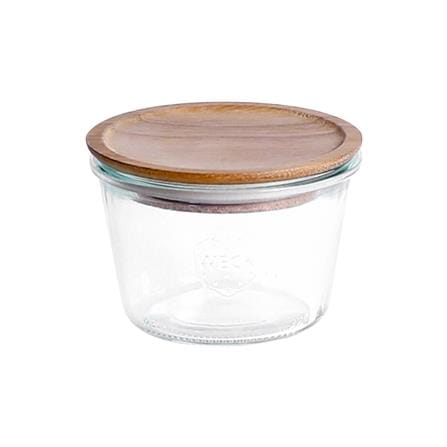ขวดโหลแก้วฝาดึงไม้ WECK MOLD 0.37 ลิตร_0