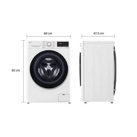 เครื่องซักผ้าฝาหน้า LG FV1209S5WG 9 กก. อินเวอร์เตอร์ สีขาว_7