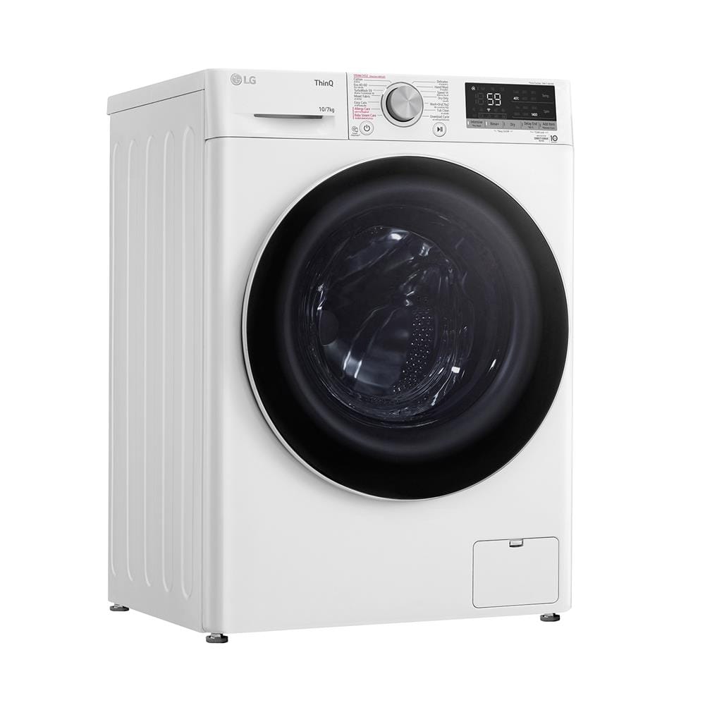 เครื่องซักอบผ้าฝาหน้า LG FV1410H4W 10/7 กก. 1400RPM อินเวอร์เตอร์ สีขาว