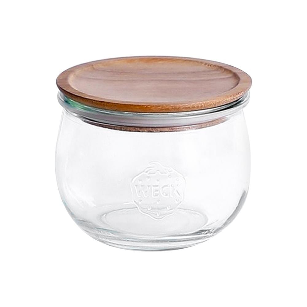 ขวดโหลแก้วฝาดึงไม้ WECK TULIP 0.58 ลิตร