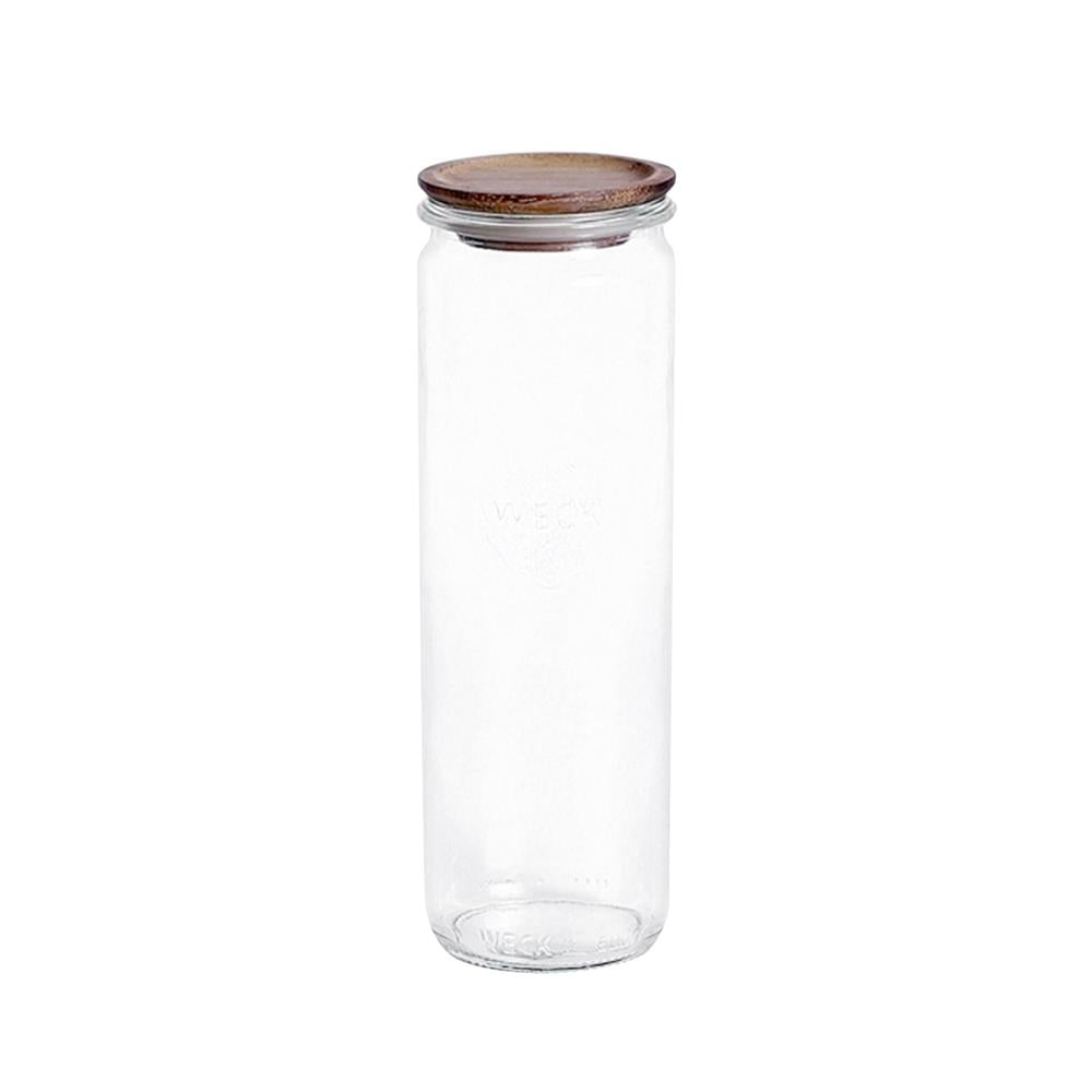 ขวดโหลแก้วฝาดึงไม้ WECK CYLINDER 0.6 ลิตร