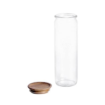 ขวดโหลแก้วฝาดึงไม้ WECK CYLINDER 0.6 ลิตร_1