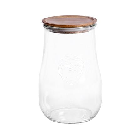 ขวดโหลแก้วฝาดึงไม้ WECK TULIP 1.75 ลิตร_0
