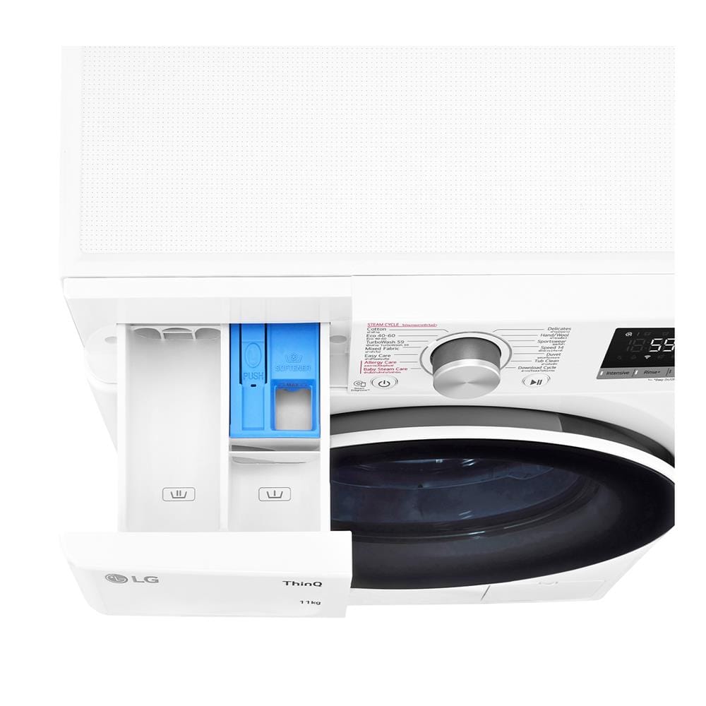 เครื่องซักผ้าฝาหน้า LG FV1411S4W1 11 กก. 1400RPM อินเวอร์เตอร์ สีขาว