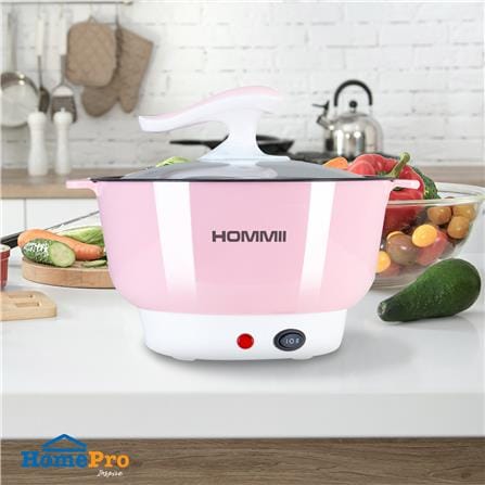 หม้ออเนกประสงค์ HOMMII HSH-09 สีชมพู 1.8 ลิตร_3