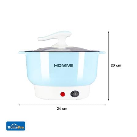 หม้ออเนกประสงค์ HOMMII HSH-09 สีฟ้า 1.8 ลิตร_5