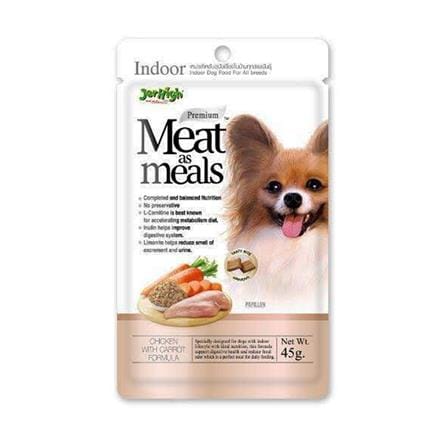 อาหารสุนัข JERHIGH MEAT AS MEALS CHICKEN AND CARROT 45 ก._0