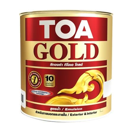 สีทองคำอะคริลิก สูตรน้ำ TOA GOLD GW919 สีทองสวิส 1...