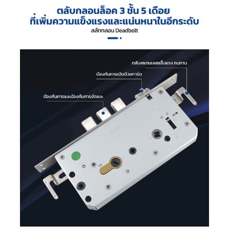 กลอนดิจิตอล ELH ULTRA SLIM X1 สีดำ_4