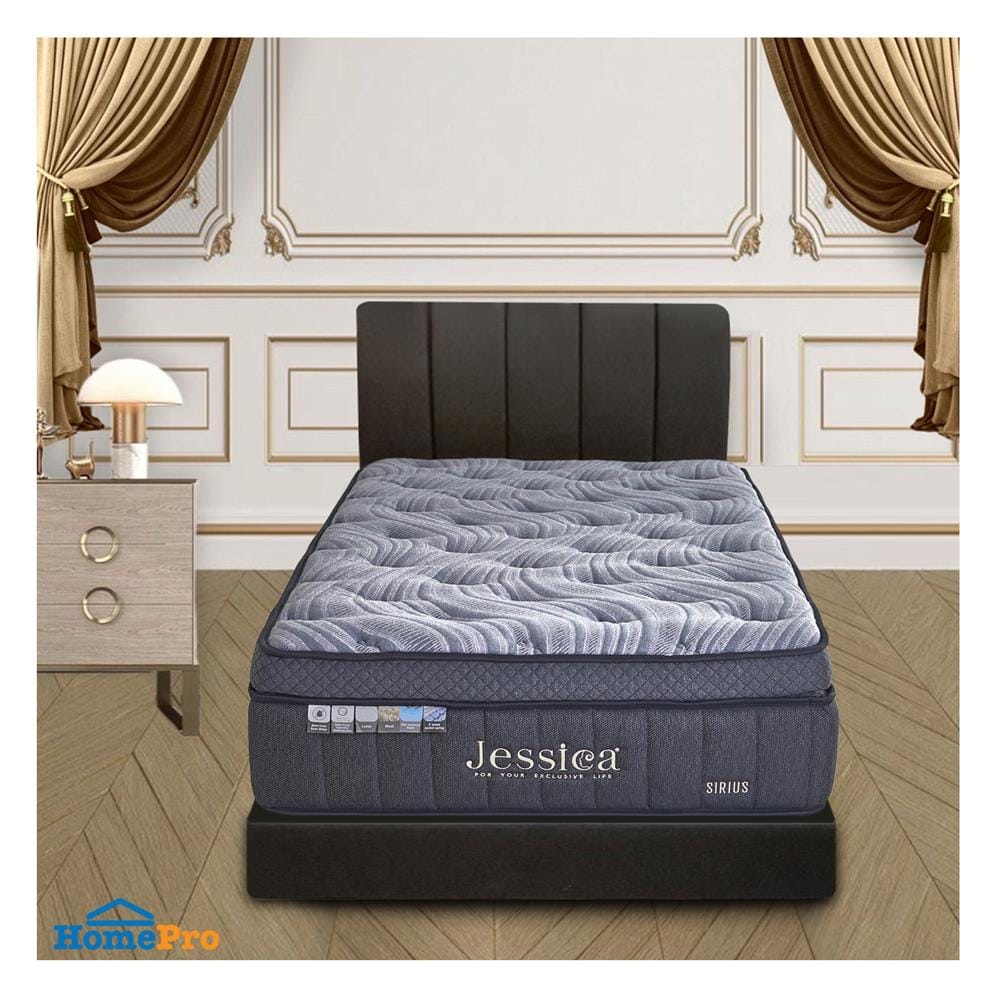 ที่นอนพ็อกเก็ตสปริง 3.5 ฟุต JESSICA รุ่น SIRIUS พร้อมชุดเครื่องนอน 7 ชิ้น