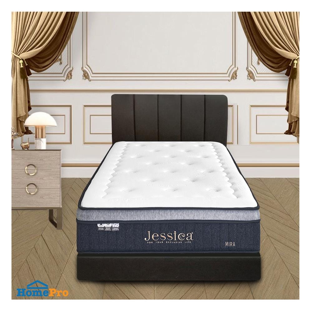 ที่นอนพ็อกเก็ตสปริง 3.5 ฟุต JESSICA รุ่น MIRA พร้อมชุดเครื่องนอน 7 ชิ้น
