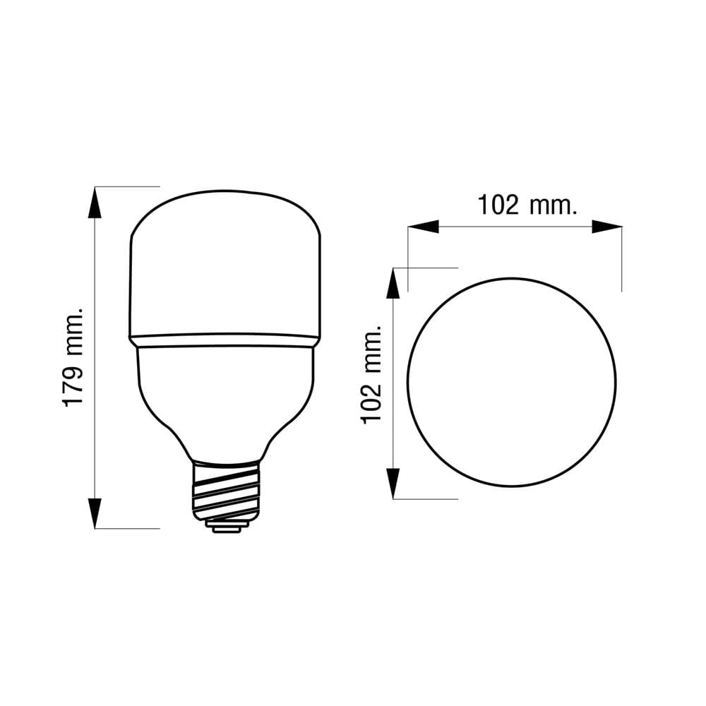 หลอด LED NAGAS ECO LITE 30 วัตต์ DAYLIGHT E27