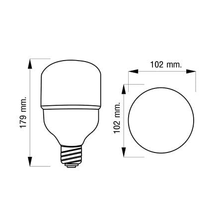 หลอด LED NAGAS ECO LITE 30 วัตต์ DAYLIGHT E27_4