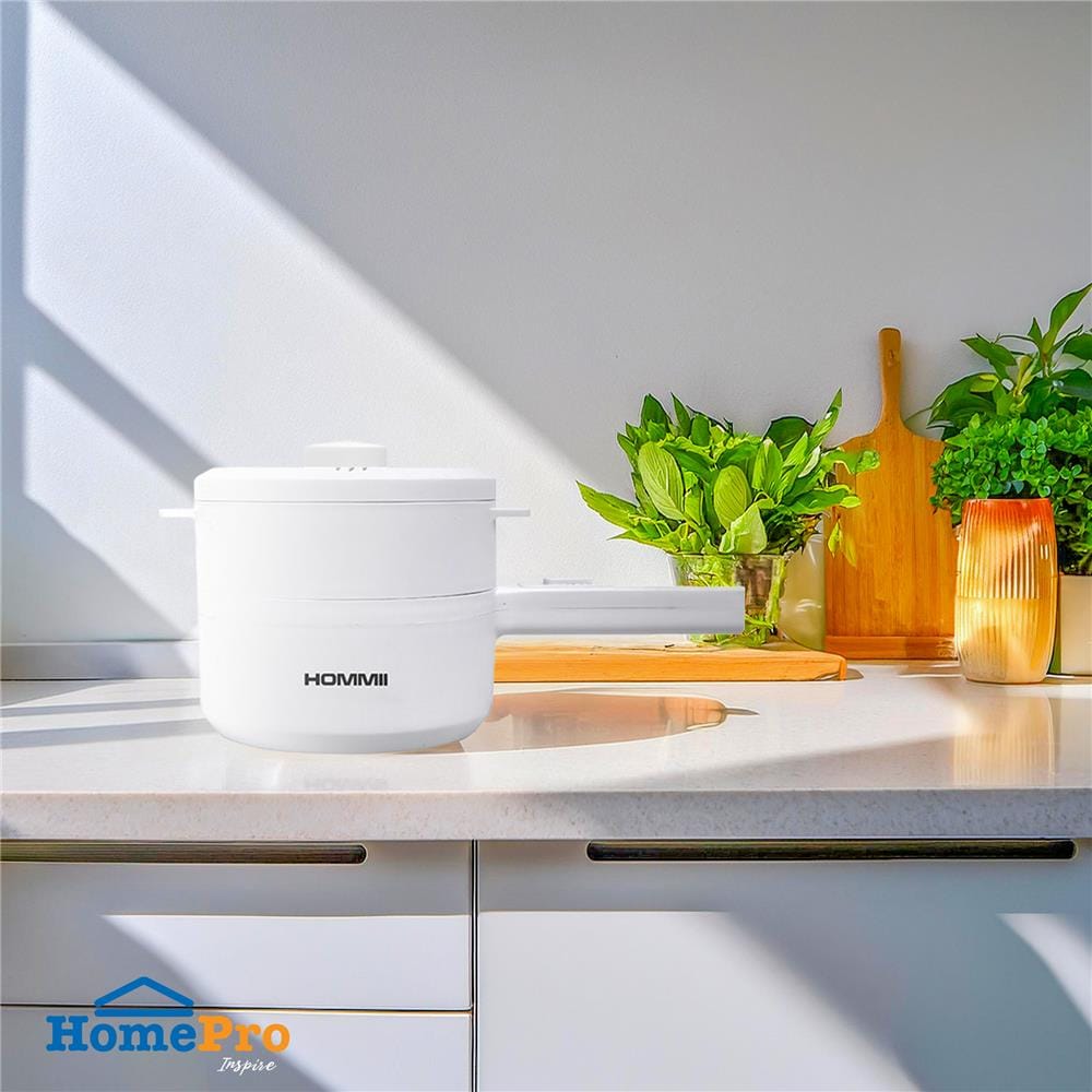 หม้ออเนกประสงค์ HOMMII HSH-18 สีขาว 2 ลิตร