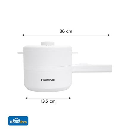 หม้ออเนกประสงค์ HOMMII HSH-18 สีขาว 2 ลิตร_9