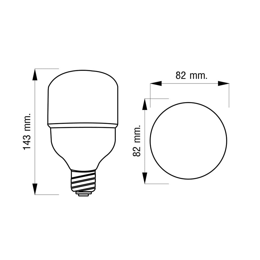 หลอด LED NAGAS ECO LITE 20 วัตต์ DAYLIGHT E27